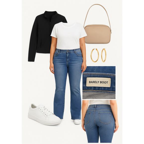 Torrid Barely Boot Jeans Women’s Size 22R – Medium Wash Stretch Denim - Picture 8 of 8